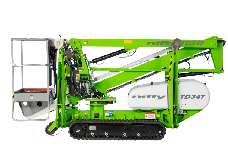Tracked boom lifts