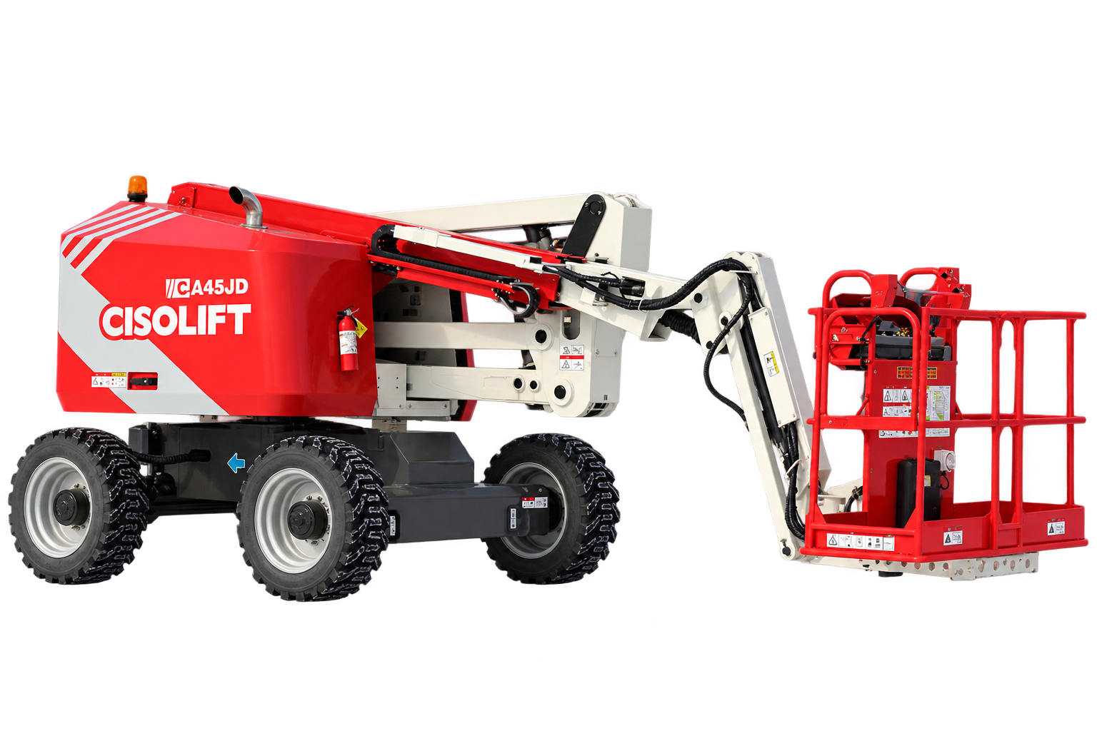 Articulated boom lifts